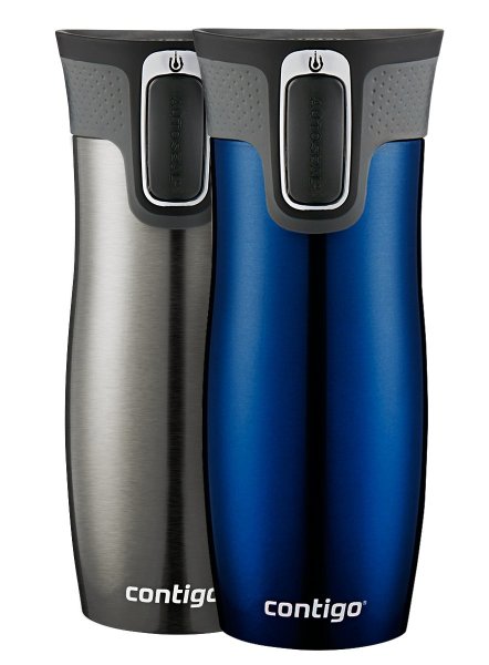 Contigo West Loop Stainless Steel Travel Mug with AUTOSEALLid, 16oz., 2 Pack